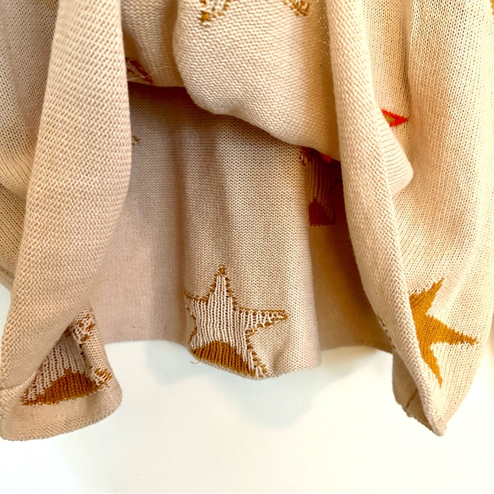 Star Patterned Beige Sweater - Picture 6 of 10